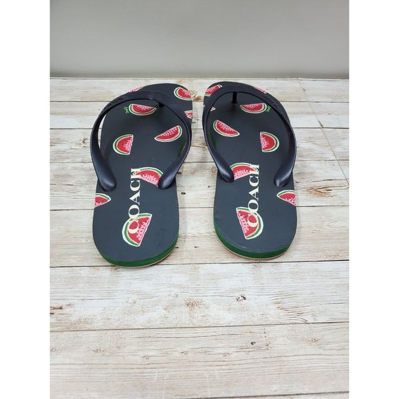 Coach Watermellon FlipFlops Size 9B - Picture 3 of 12
